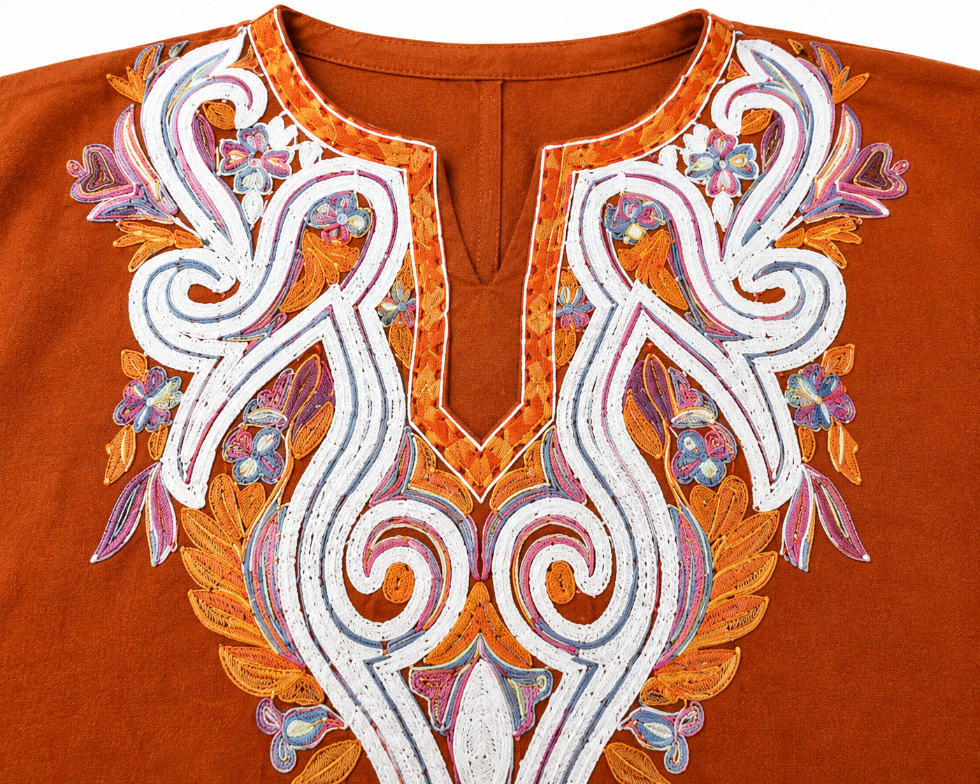 Noor : Aari embroidery summer kurti | Bronze